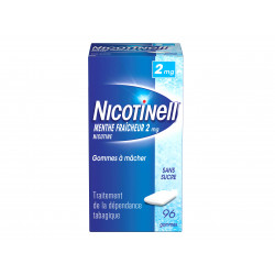 Nicotinell 2 mg Menthe Fraicheur Sans sucre Gommes à mâcher