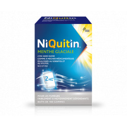 Niquitin 2 mg Menthe glaciale Sans sucre Gommes à mâcher