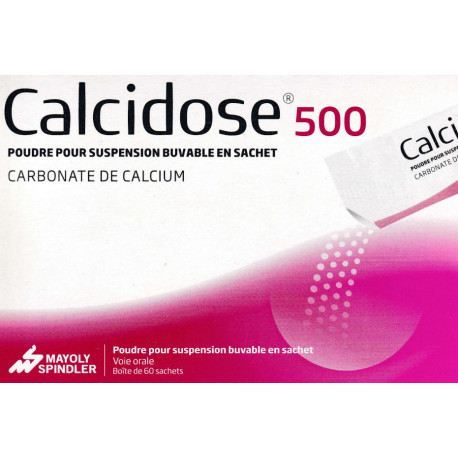 Calcidose 500 mg Poudre pour suspension buvable en sachet