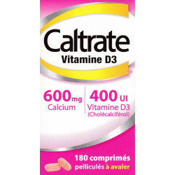 Caltrate Vitamine D3 600 mg/400 UI Comprimés b180