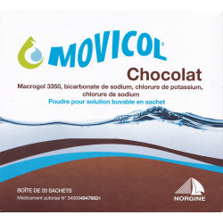 Movicol Chocolat Poudre pour solution buvable en sachet