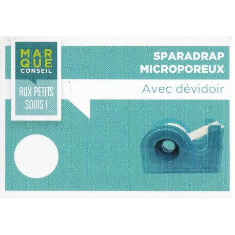 Sparadrap Microporeux Avec dévidoir Marque Conseil