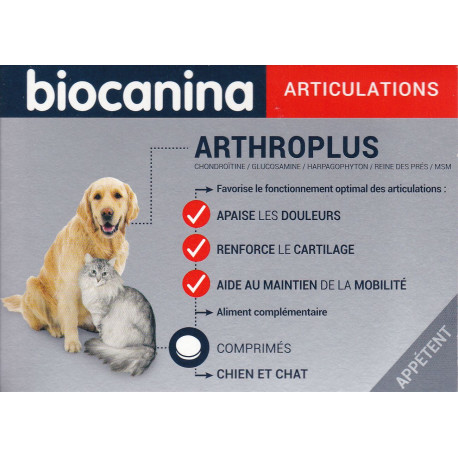 Arthroplus comprimés chien et chat Biocanina