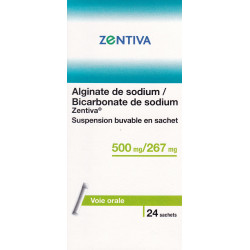 Alginate de sodium / Bicarbonate de sodium Suspension buvable en sachet Zentiva