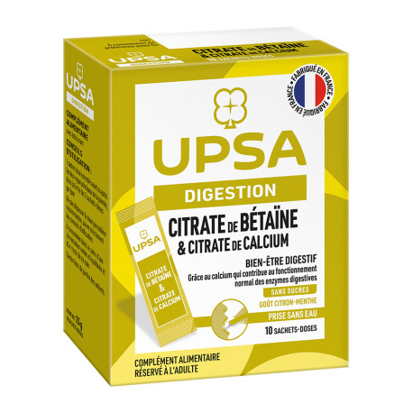 Citrate de bétaïne & Citrate de calcium Digestion Sachets-doses