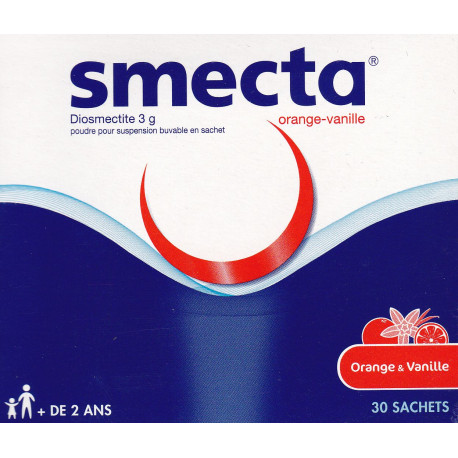 SMECTA Diosmectite 3g Sachets Orange-vanille b30