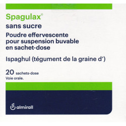Spagulax Sans sucre Poudre effervescente pour solution buvable en sachet-dose