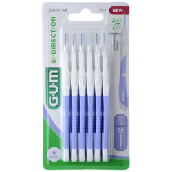 GUM Brossettes interdentaires Bi-directionnelles 0,6 mm