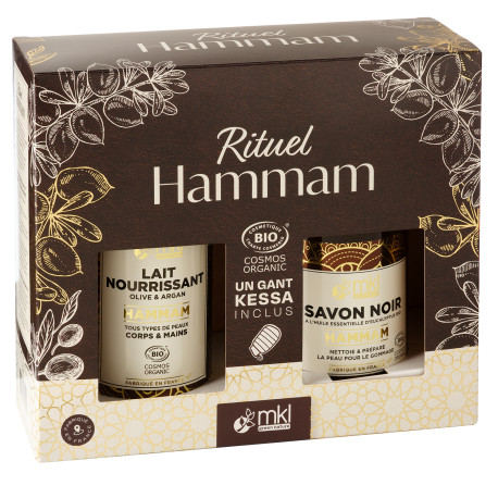 Coffret Rituel Hammam Bio MKL Savon noir