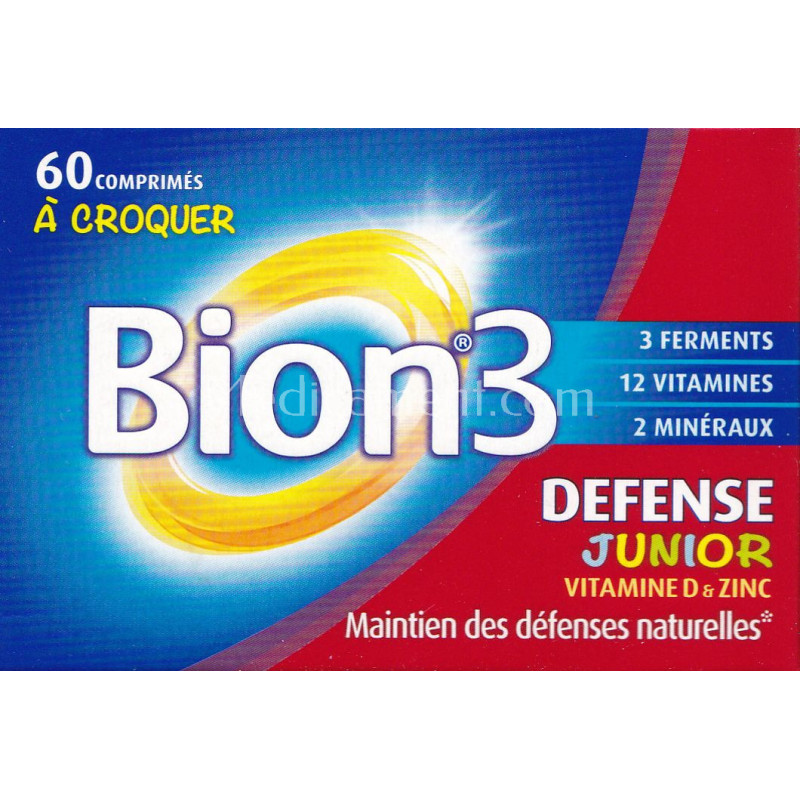 Complément Alimentaire Bion 3 Defense - Vitamine D & Zinc - Cure 30 Jours - Comprimés à Croquer