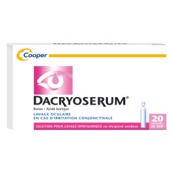 Dacryoserum Borax / Acide borique 20 Unidoses
