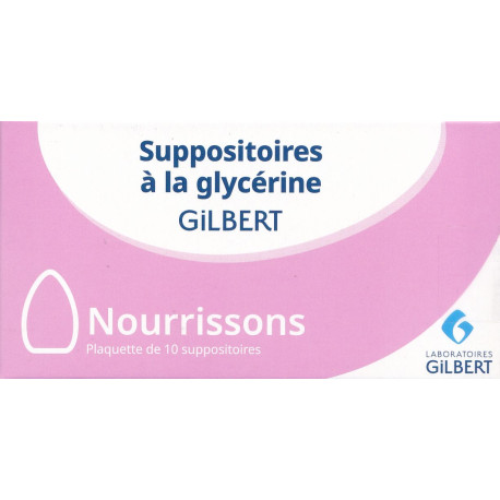 Suppositoires à la glycérine Nourrissons Gilbert