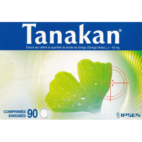 Tanakan 40mg Ginkgo biloba Comprimés enrobé