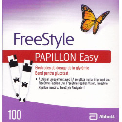 FreeStyle Papillon Easy Electrodes de dosage de la glycémie