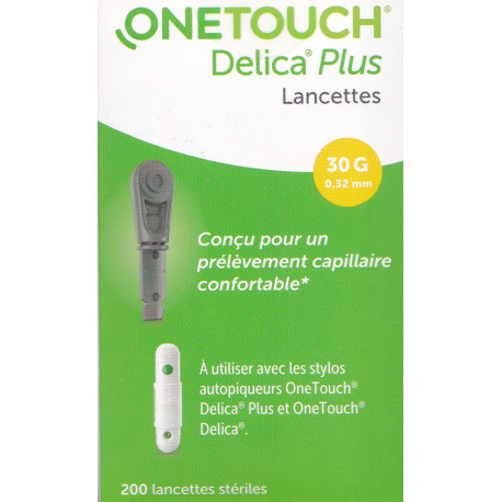 OneTouch Delica Plus 200 Lancettes