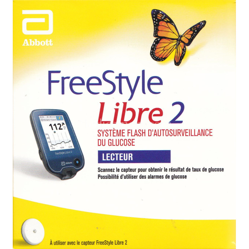 FreeStyle Libre 2 Lecteur glycémie Surveillance du taux de glucose Diabète