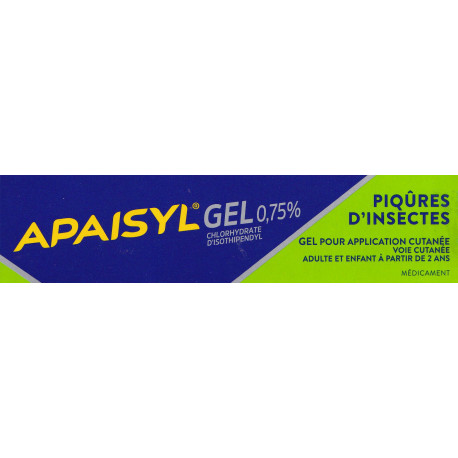 Apaisyl Gel 0,75% Piqûre d'insectes