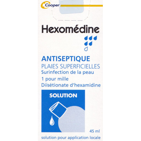 Hexomedine 1 pour mille Solution antiseptique 45ml