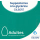 25 Suppositoires à la glycérine Adultes Gilbert