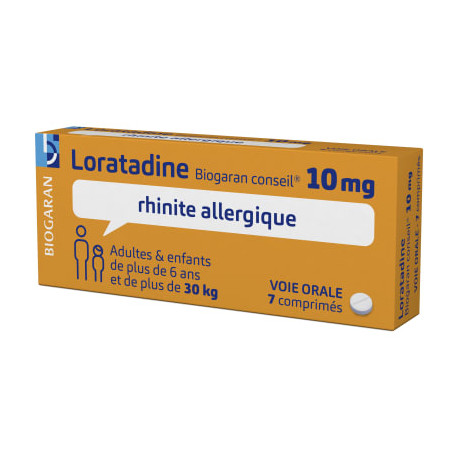 Loratadine 10 mg Comprimés Biogaran Conseil
