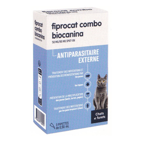 Fiprocat Combo Antiparasitaire externe Biocanina