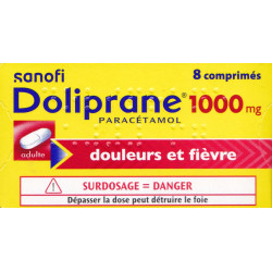Doliprane 1000 mg 8 comprimes