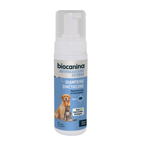 Biocanina Shampoing Mousse sans rinçage et sans pesticide