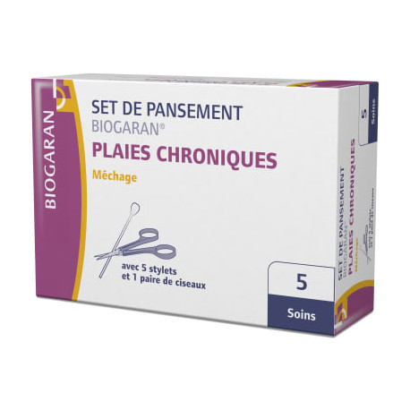 Set de pansement Plaies chroniques méchage Biogaran