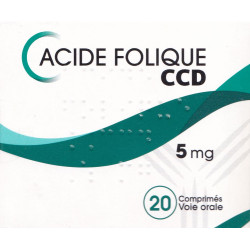 Acide Folique C.C.D. 5 mg 20 comprimés