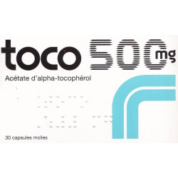 Toco 500 mg 30 Capsules molles