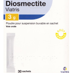 Diosmectite 3 g Poudre pour suspension buvable 30 sachets