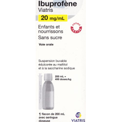 Ibuprofène 20mg/ml Enfants et nourrissons