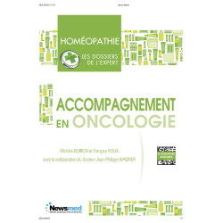 Accompagnement en oncologie Homéopathie Première de couverture