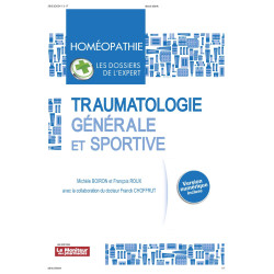 Traumatologie Générale et Sportive Homéopathie Première de couverture
