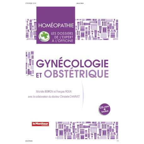 Gynécologie et Obstétrique Livre conseil en Homéopathie Première de couverture