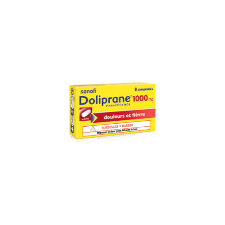 Doliprane 1000 mg 8 Comprimés