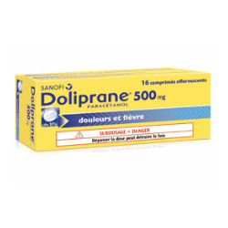 Doliprane 500 mg 16 Comprimes effervescents