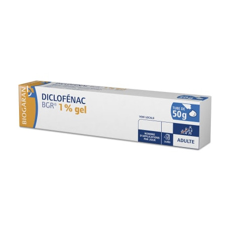 Diclofénac 1% Gel Biogaran Tube 50 g