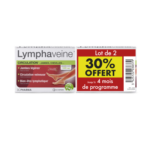 Lymphaveine Circulation 120 Comprimés 3C Pharma OFFRE DUO