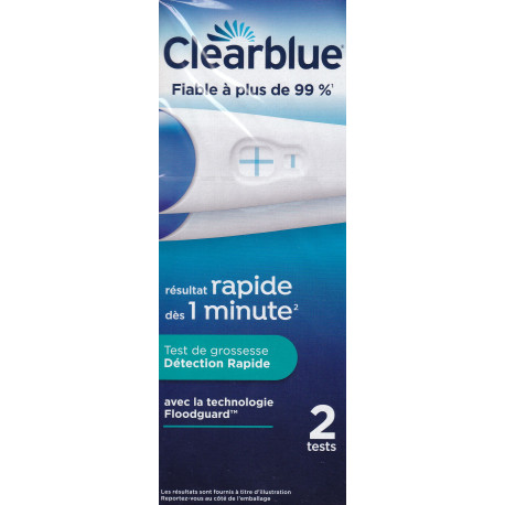 Test de Grossesse Détection rapide Clearblue x2