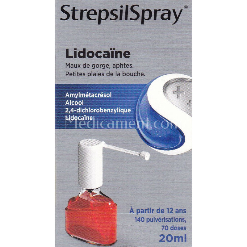 StrepsilsSpray Lidoca ne Collutoire 20 Ml Maux De Gorge StrepsilsSpray Lidoca ne Collutoire 20 Ml Maux De Gorge