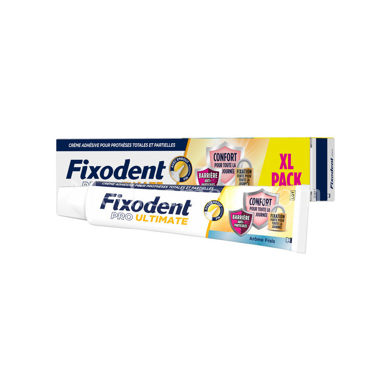 Fixodent - Lot De 6 Tubes De Crème Adhésive Fixation Forte - Colle Dentaire - Fabriqué En Allemagne