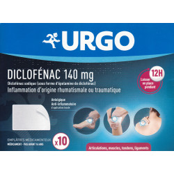 Diclofénac 140 mg 10 Emplâtres médicamenteux Urgo