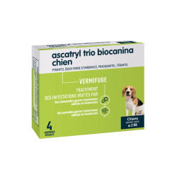 Ascatryl Trio Chien Biocanina 4 comprimés