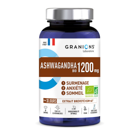 Ashwagandha 1200 mg BIO 60 Comprimés Granions