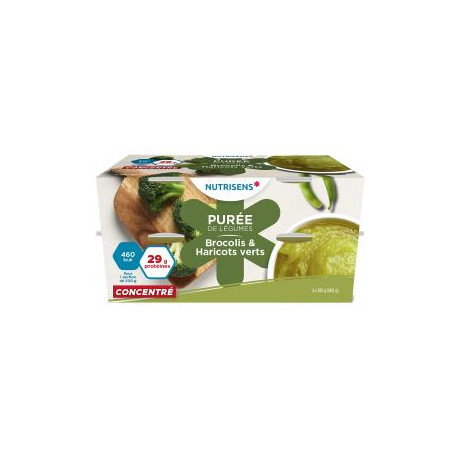 Purée de légumes Nutrisens Brocolis & Haricots verts