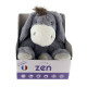 Bouillotte Peluche Âne ZEN Déhoussable 25 cm