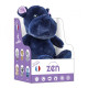 Bouillotte Peluche Hippopotame ZEN Déhoussable 25 cm