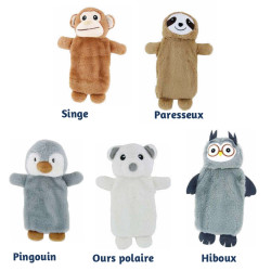 Bouillotte à Eau 750 ml Déhoussable Peluche