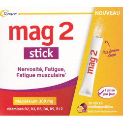 Mag 2 30 Sticks orodispersibles Magnésium 300 mg